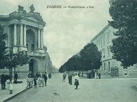 Kukovićeva ulica (današnja Hebrangova), oko 1905. godine